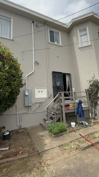 Exterior service upgrade, same job from another angle β Zion Electric Inc., San Leandro electrician