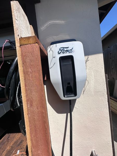 Ford Charge Station Pro installed on an exterior wall β Zion Electric Inc., San Leandro electrician