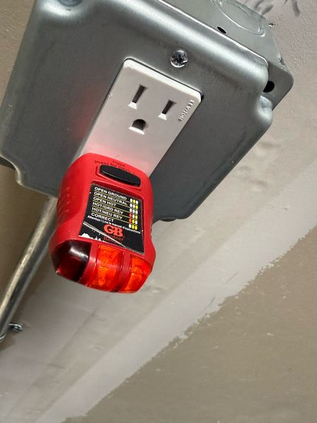 Testing an outlet with a receptacle tester – Zion Electric Inc., San Leandro electrician